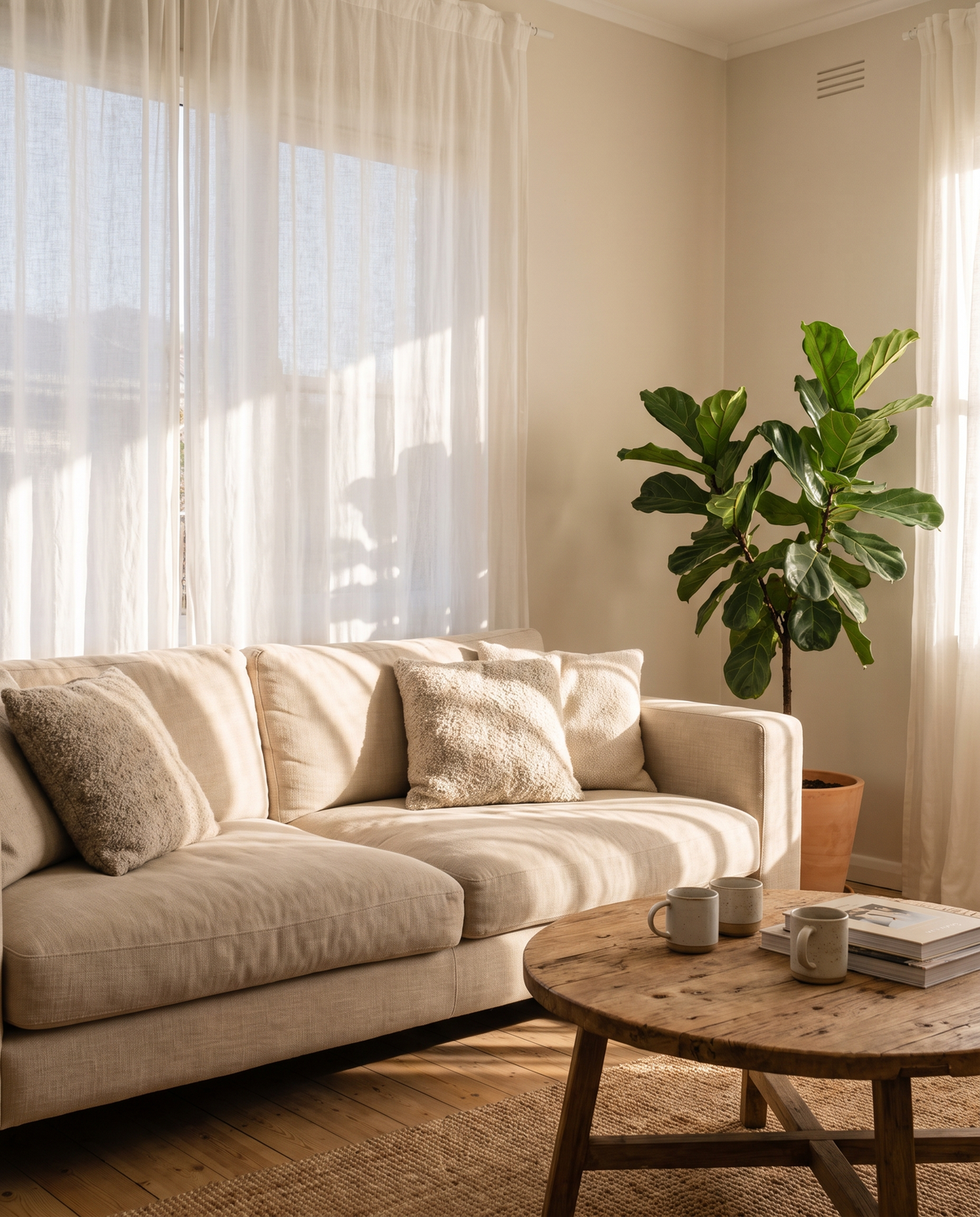 Fresh, clear living room after using Nano Odor Max
